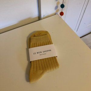 Le Bon Shoppe - Her Socks (cotton) Buttercup NWT